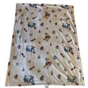 Disney Baby Winnie the Pooh‎ Christmas Blanket Holiday Plush Throw 30x40